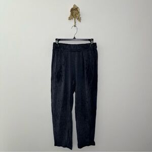 Raquel Allegra Black Tie-Dye Camo Easy Lounge Pants 1 S